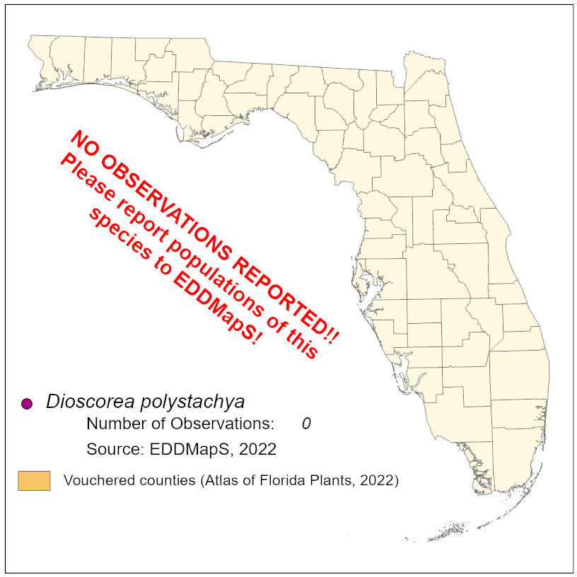 Map of species distribution