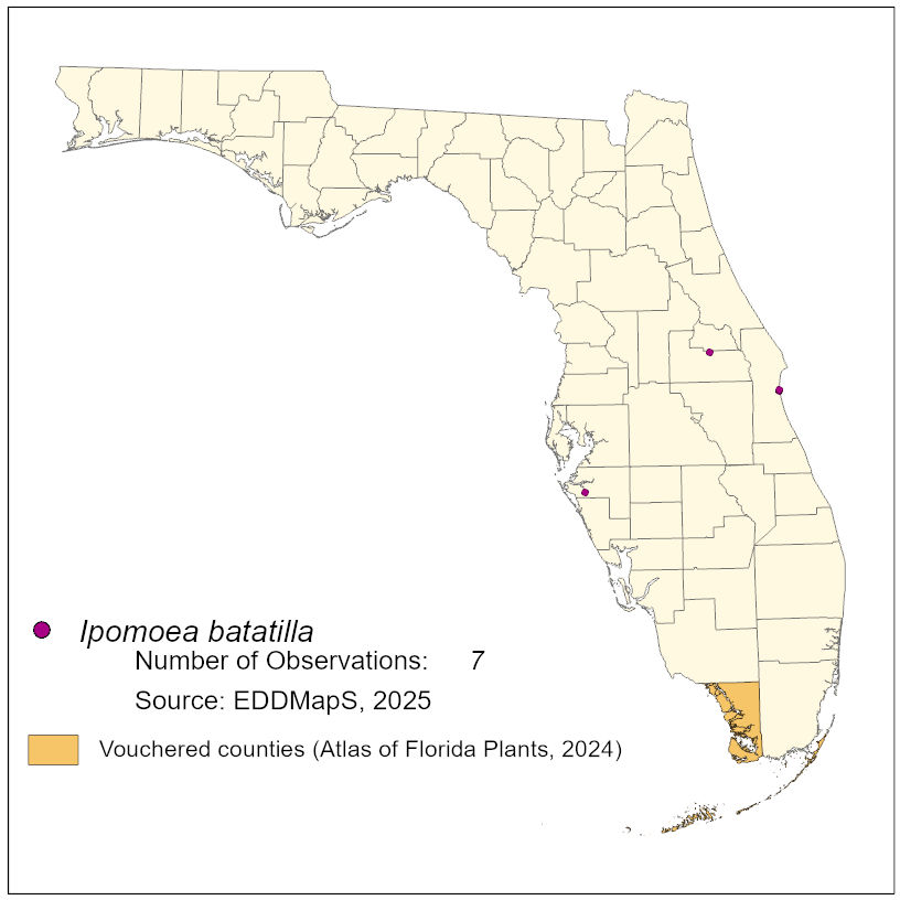 Map of species distribution