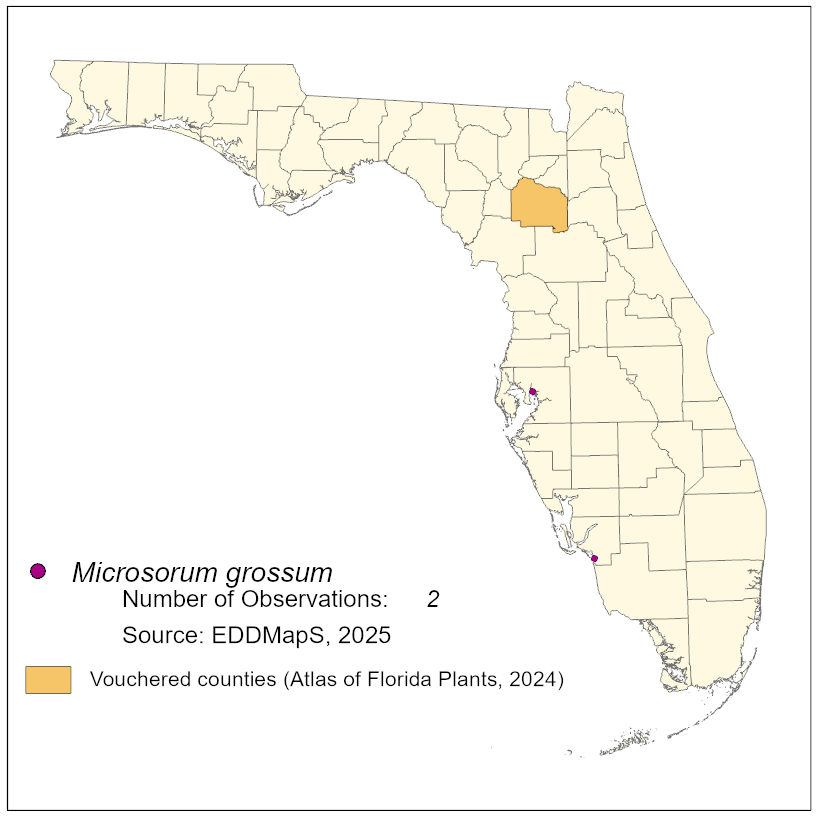 Map of species distribution